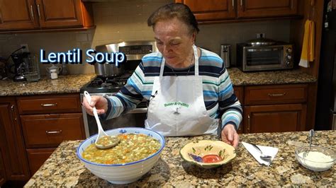 Italian Grandma Makes Lentil Soup Youtube