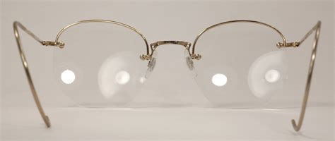 Optometrist Attic Art Craft Gold Rimway Art Bilt Half Rim Eyeglasses