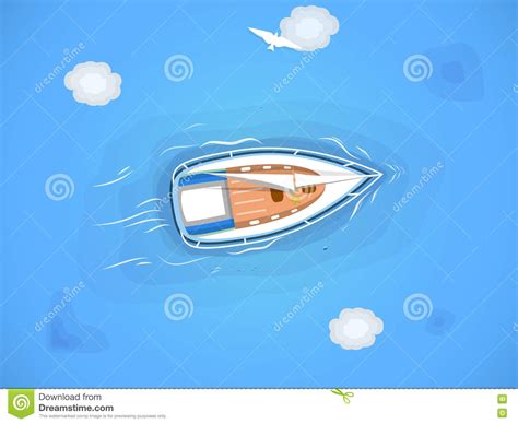 Yacht In The Sea Stock Vector Illustration Of River