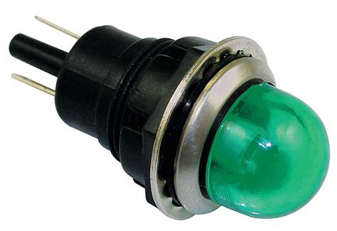 Dayton Raised Indicator Light Led Lamp Type 120v Ac Voltage 18mm
