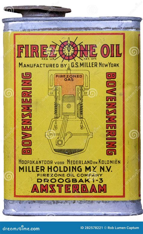 Vintage Firestone Motor Oil Can From The Miller Holding Company