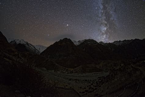 Milky Way Above The Dhaulagiris Nepal Taken From Mukot Vi Flickr
