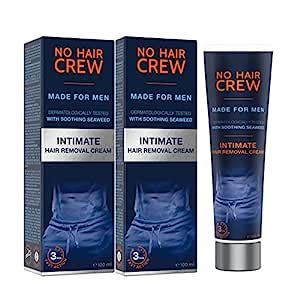 X No Hair Crew Premium Intimate Hair Removal Cream Extra Gentle Hair Removal For Men Ml