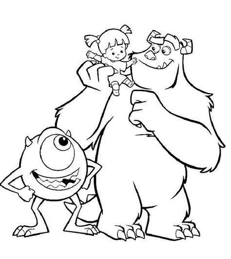 Coloring Page Monsters Inc 132309 Animation Movies Printable