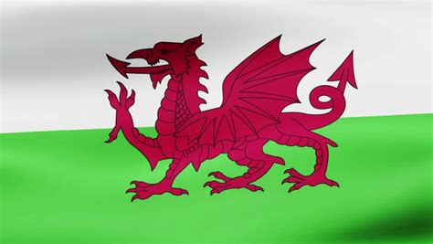 Loop Animated Flag Wales Stock Footage Video 100 Royalty Free