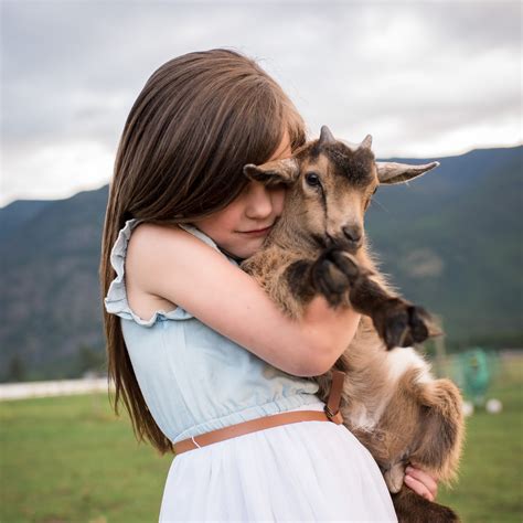 Did I Mention They Have A Baby Goat This Girl Loves Her Goat And Who