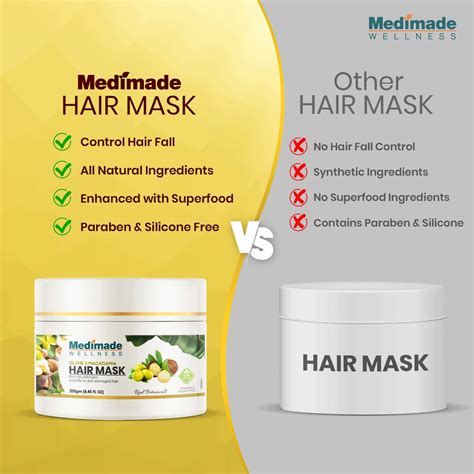 Buy Medimade Olive And Macadamia Hair Mask 200 Gm X 2 Pack Of 2