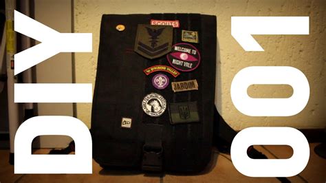 Diy001velcro Patch Backpack Youtube