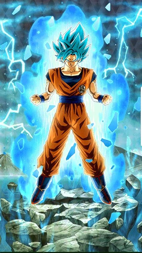 Goku God Blue Hd Mobile Wallpapers Wallpaper Cave