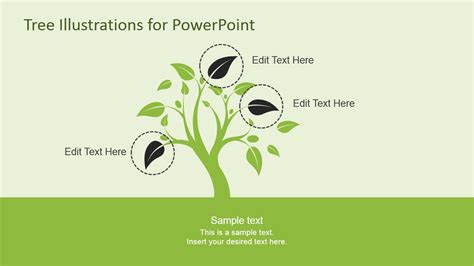 Tree Illustration Diagrams For Powerpoint Slidemodel