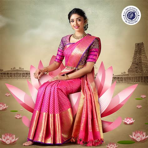 Vivaha Goddess Kanchipuram Pure Silk Saree Bridal Sarees South Indian