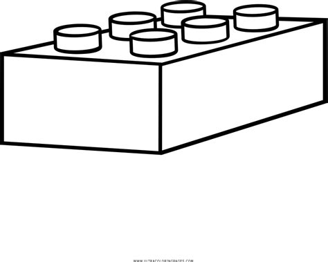 Brick Coloring Page Bloque Lego Para Colorear Clipart Full Size My