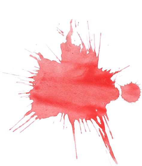 21 Red Watercolor Splatter Png Transparent