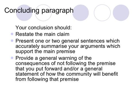 Conclusion Argumentative Essay Paragraph Best Essay