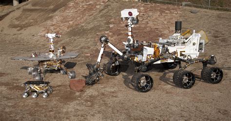 Three Generations Of Rovers In Mars Yard Nasa Mars Exploration