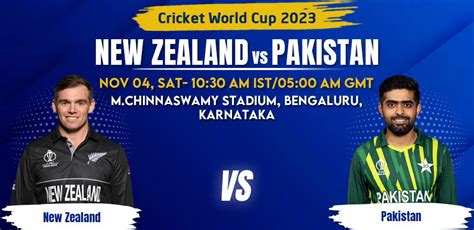 New Zealand Vs Pakistan Prediction World Cup 2023