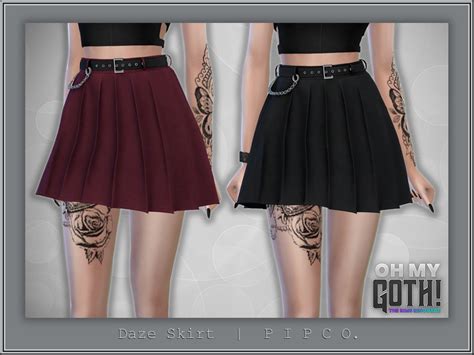 The Sims Resource Oh My Goth Daze Skirt