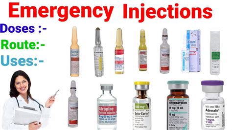Emergency Injection List And Uses Emergencyinjection Injection Youtube