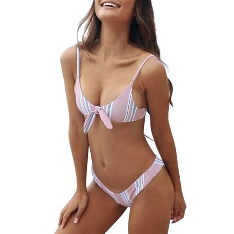 Buy Sexy Women Bikini Set Low Waist Push Up Padded Bra