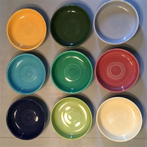 Vintage Fiestaware 6in Dessert Bowl in 9 Original Colors. Yellow