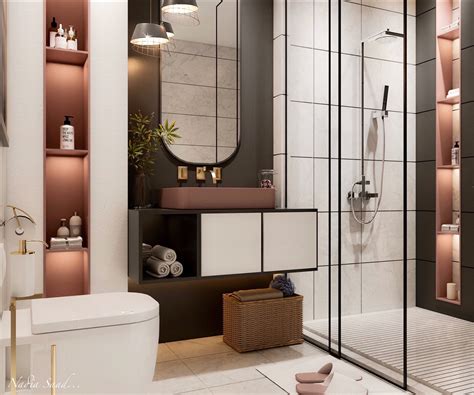 Modern And Simple Bathroom Design In Uae Dubai On Behance