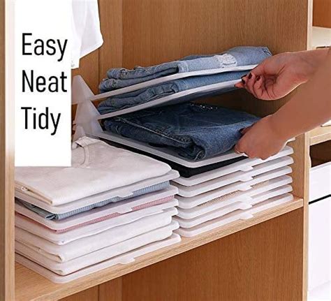 Foldable Stackable Folded T Shirt Clothing Organizer Smart And Easy