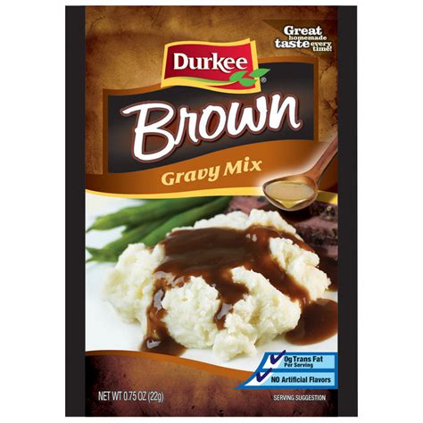 Maybe you would like to learn more about one of these? Durkee Brown Gravy Mix, 0.75 oz (22 g) - Food & Grocery ...