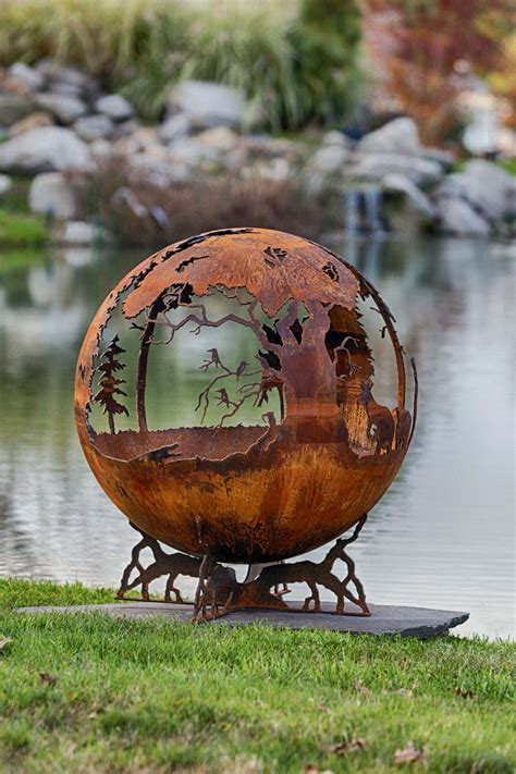 The Fire Pit Gallery Steel Sphere 36 Fire Pits Lifetime Warranty Made