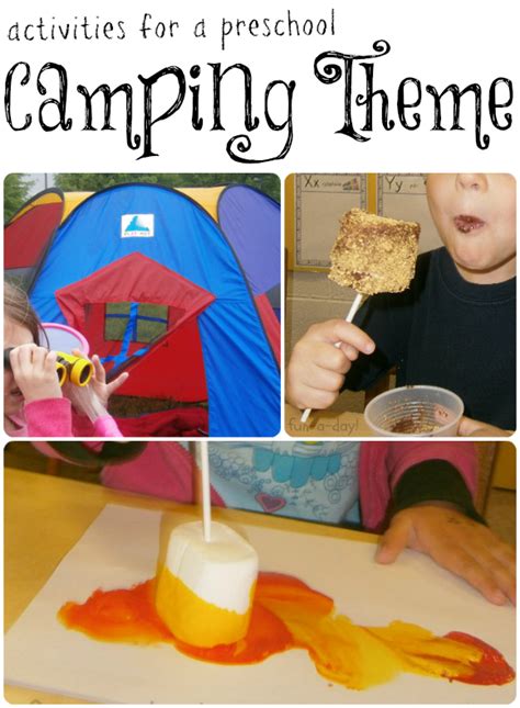 Camp is open to boys and girls between the ages of 2 and 5. Fantastic Activities for a Preschool Camping Theme