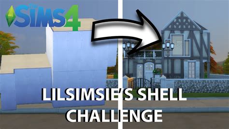 Lil Simsie Shell Challenge Sims 4 Speed Build Youtube