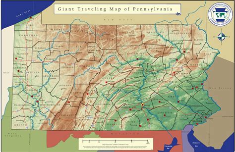 Giant Map Of Pa Pennsylvania Alliance For Geographic Education