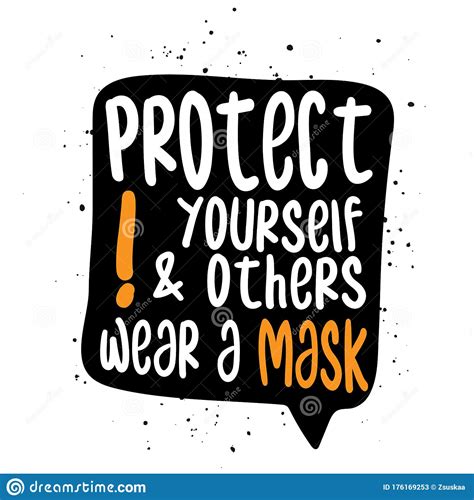 Protect Yourself And Others Wear A Mask Stock Vector Illustration