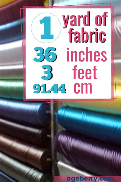 How Big Is A Yard Of Fabric Plus Yardage Conversion Chart