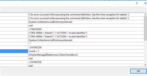 Ora Invalid Identifier Entity Framework Migration Oracle C Hot Sex