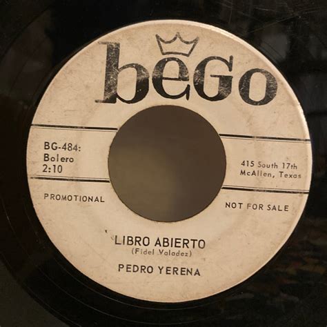 Pedro Yerena Libro Abierto Una Aventura Mas Vinyl Discogs