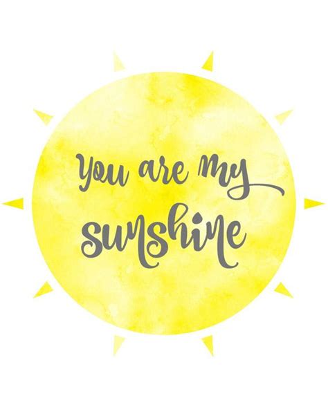 The other night, dear, as i lay sleeping i dreamt i held you in my arms when i awoke, dear, i was mistaken so i hung my head. You Are My Sunshine, nursery wall art, nursery poster ...