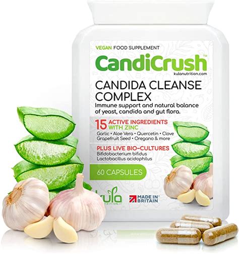 Candicrush Candida Cleanse Complex Herbal Thrush Tablets Natural Candida Treatment For Men