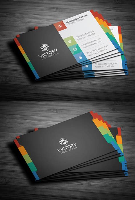 Corporate Creative Business Card Psd Templates Design Graphic