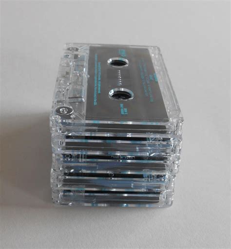 25 Clear Cassette Tapes For Craft And Reuse Art Projects Colored