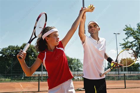 Tennis Lesson Stock Image F0248795 Science Photo Library