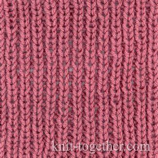 Knitting library > knitting stitches. Knit Together | Simple Easy Rib 1x1, knitting pattern ...
