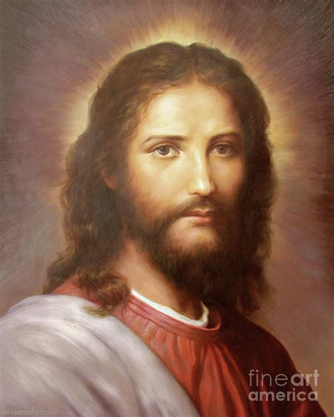 Portrait Of Jesus Christ Painting By Nicholas Hodgson