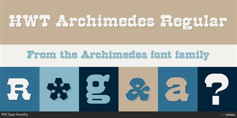 Similar Fonts To Hwt Archimedes