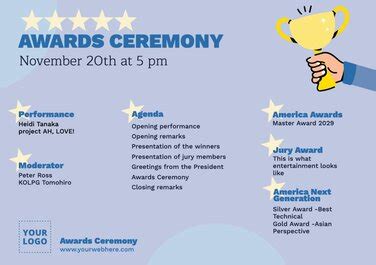 Editable Awards Ceremony Invitation Templates