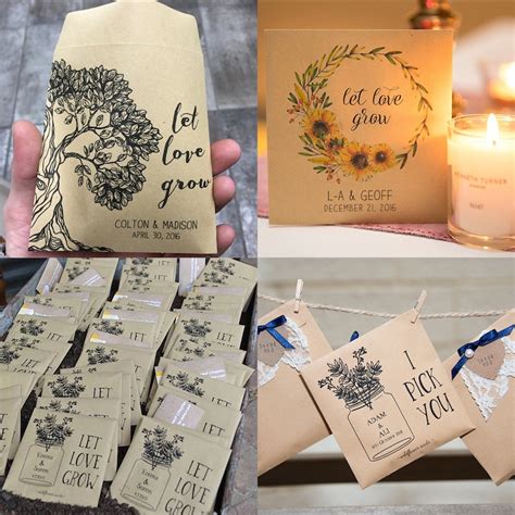 Herb Seed Packets Personalized Seed Packet Seed Favor Etsy
