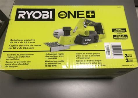 Ryobi P611 18 Volt One Cordless 3 14 In Hand Planer Tool Only New