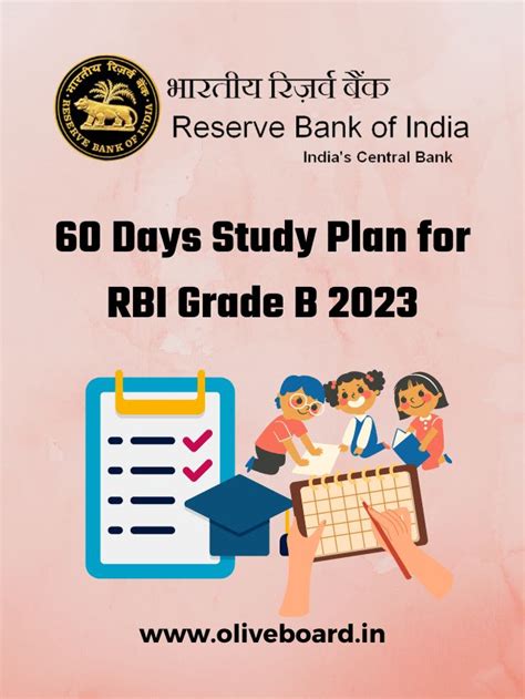 60 Days Study Plan For Rbi Grade B 2023 Out Check Details Oliveboard
