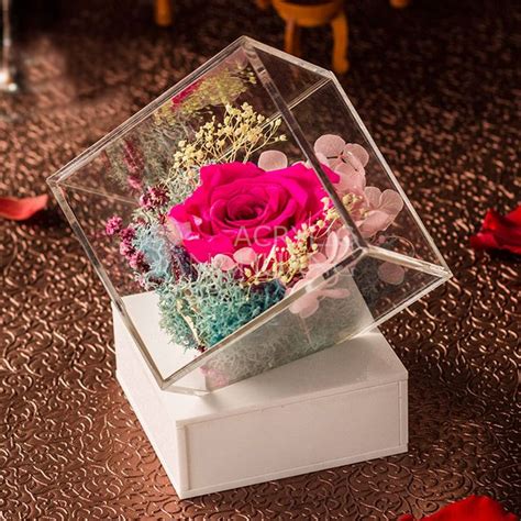 The everlasting box collection comes in a variety of shapes and sizes and can be personalised in many different ways. Flower box ideas: clear acrylic flower box! Item number ...