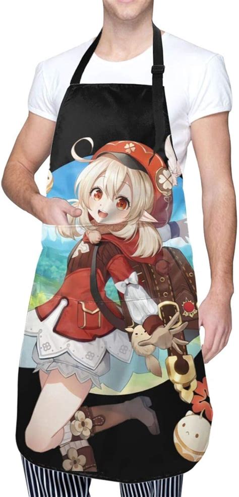 Anime Gensh In Imp Act Adult 3d Anime Adjustable Waterproof Apron With