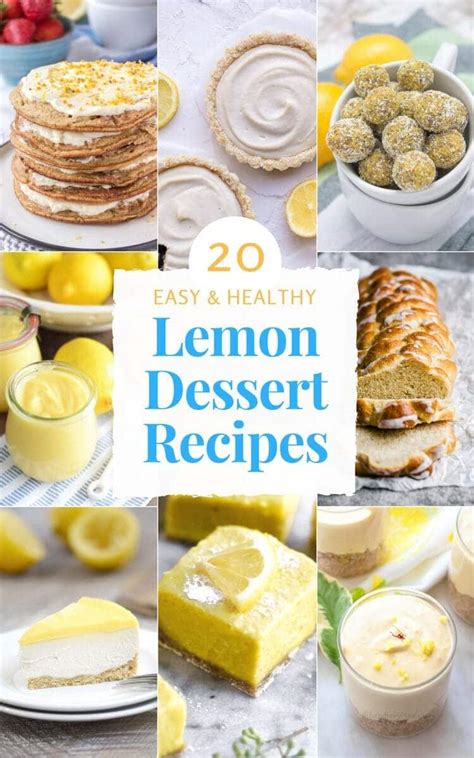 20 Easy Healthy Lemon Dessert Recipes - Natalie's Health